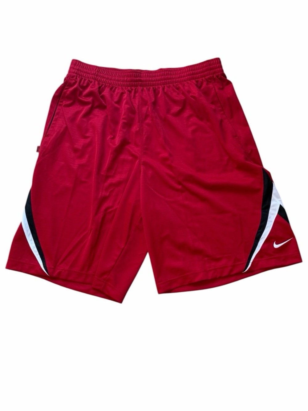 NWT 2XL Nike Basketball Shorts Men XXL Red Black Mesh 12” Inseam Loose Fit Y2K - Picture 4 of 10